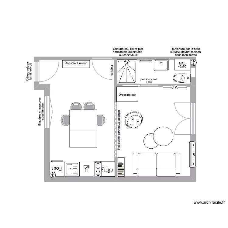 Dependance Mel&Alex. Plan de Dependance Mel&Alex. Plan de