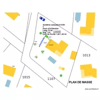 Plan de masse Carnin filtre compact drain