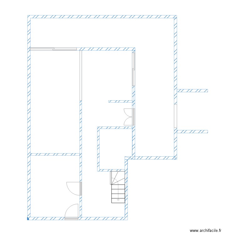 rdc lamentin. Plan de 0 pièce et 0 m2