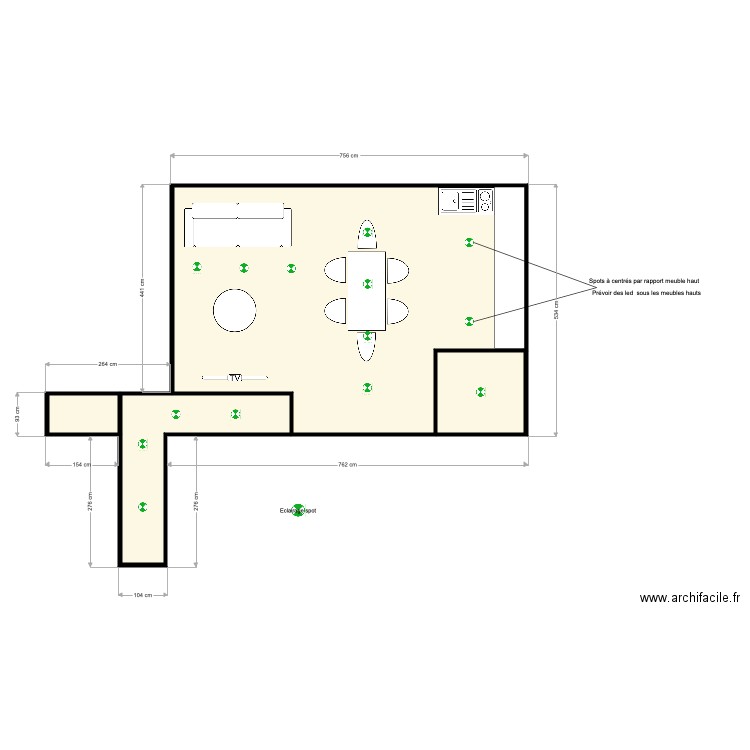 CALEPINAGE SPOT . Plan de 0 pièce et 0 m2