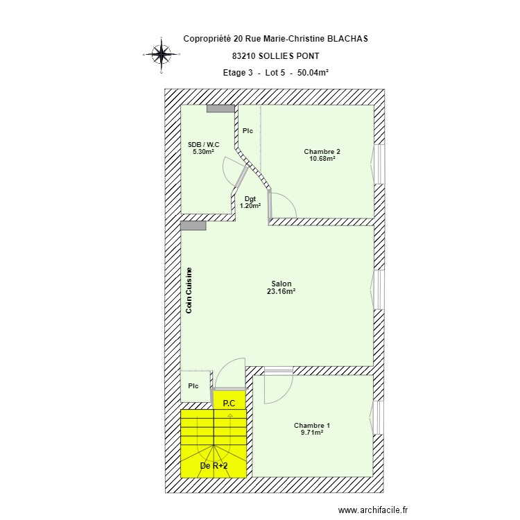 SCI PRIMA 3ème Etage. Plan de 0 pièce et 0 m2