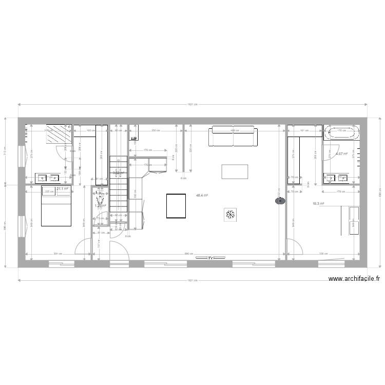 maison. Plan de 0 pièce et 0 m2