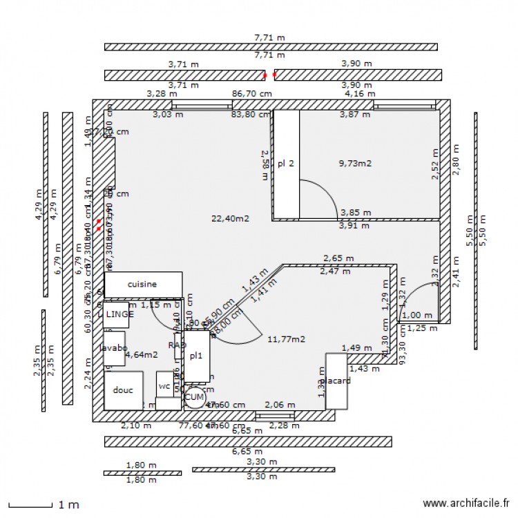 Plan. Plan de 0 pièce et 0 m2