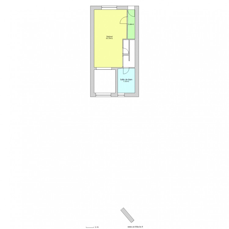 rez de chaussée. Plan de 0 pièce et 0 m2