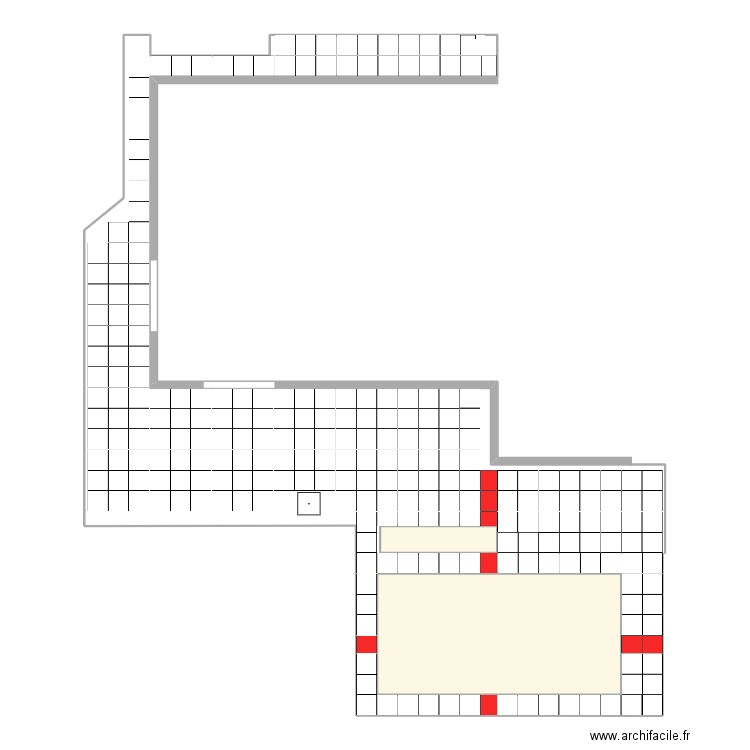 plan croc. Plan de 2 pièces et 27 m2