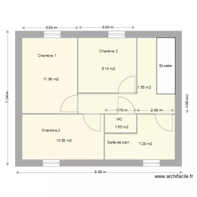 plan def etage. Plan de 