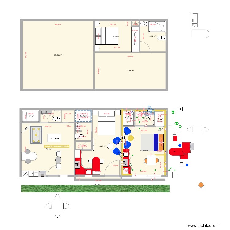 PAULO. Plan de 17 pièces et 118 m2
