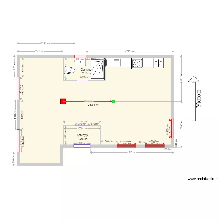 45 5 Zaokskoe. Plan de 