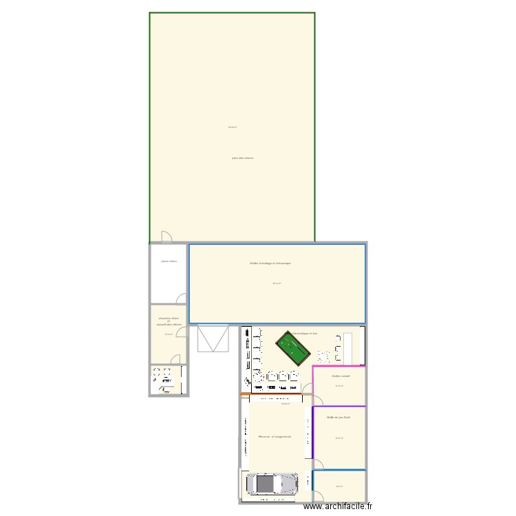 amenagement . Plan de 0 pièce et 0 m2