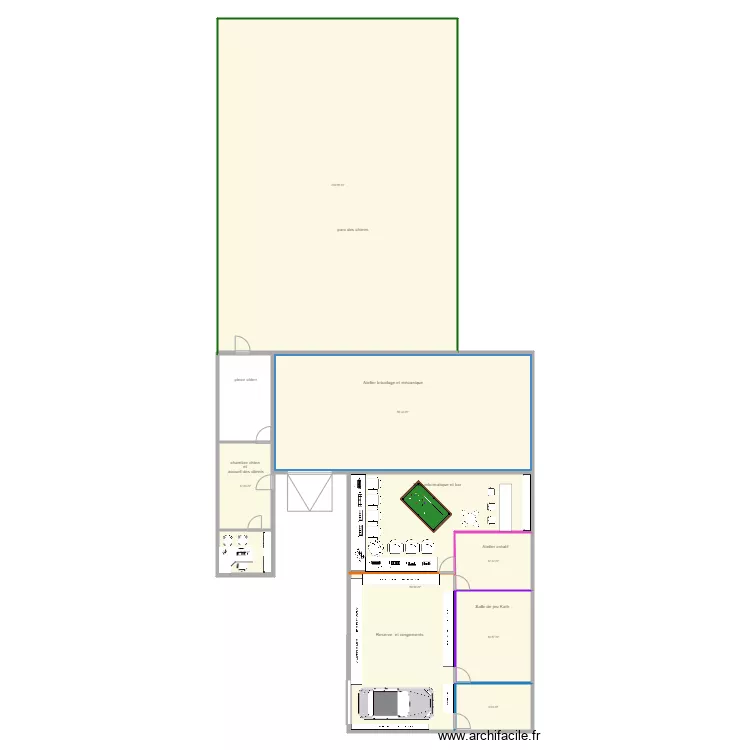 amenagement . Plan de 