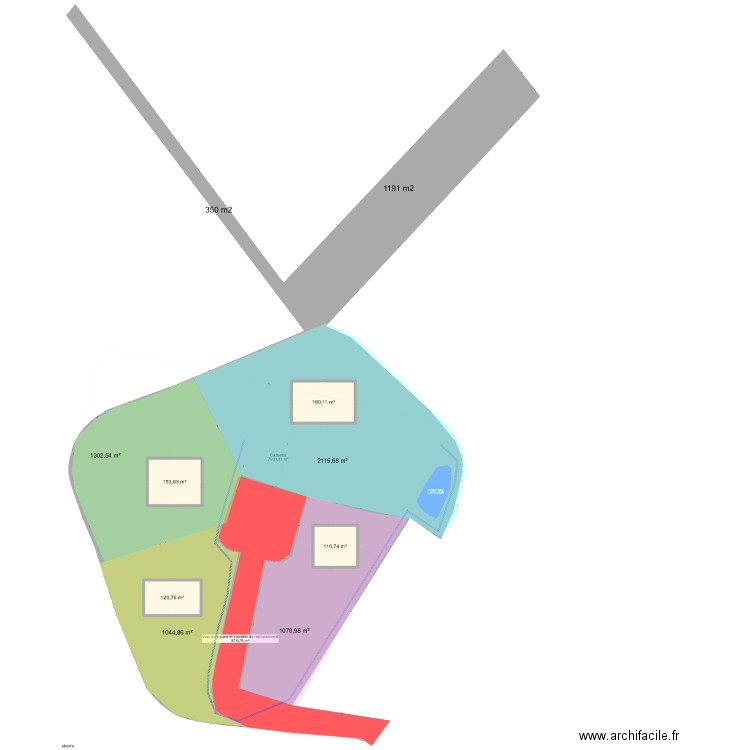 Annexe 3 localisation des constructions. Plan de 4 pièces et 545 m2