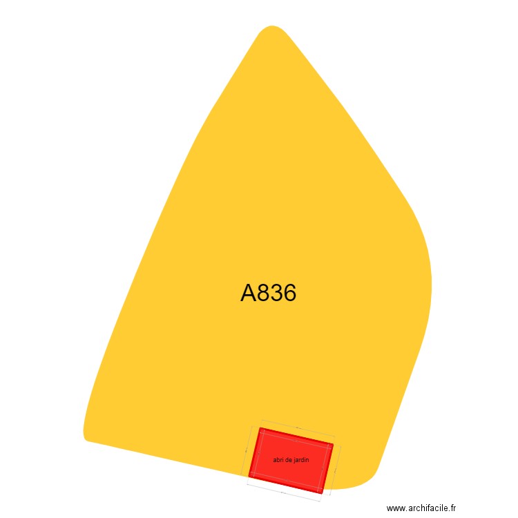 abri de jardin cadastre. Plan de 0 pièce et 0 m2