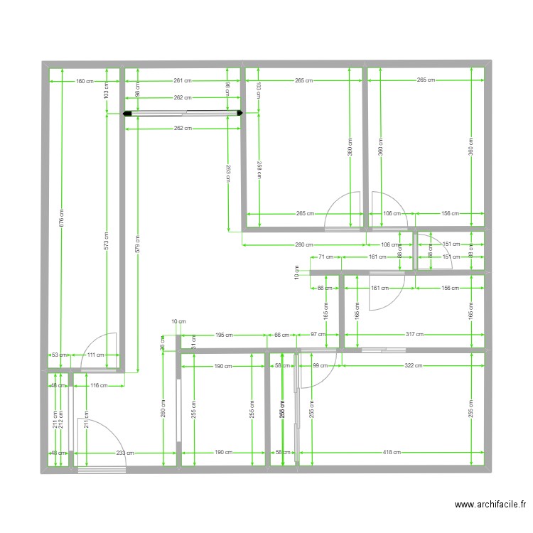 Appart Tonton BEN cotation. Plan de 0 pièce et 0 m2
