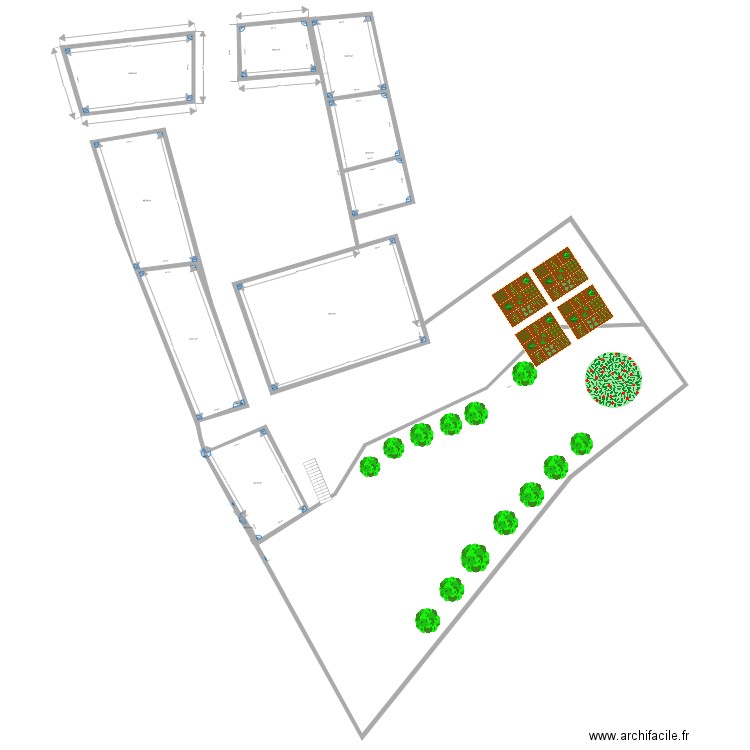 Plan de masse alter. Plan de 0 pièce et 0 m2