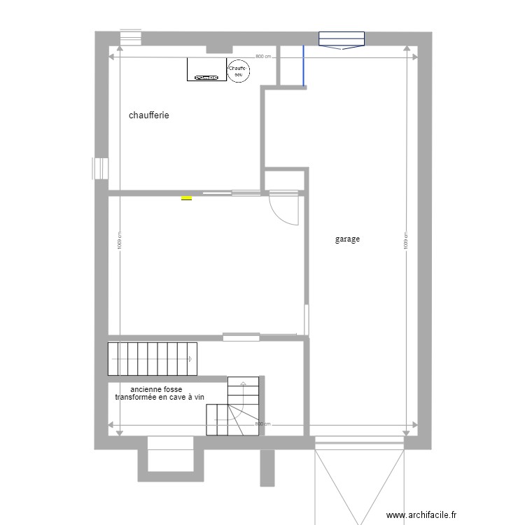 Hippolyte PINAUD sous sol . Plan de 0 pièce et 0 m2