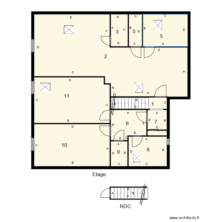 184744 DEPREZ. Plan de 0 pièce et 0 m2