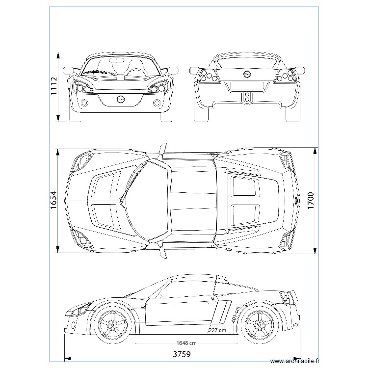 opel speedster. Plan de 0 pièce et 0 m2