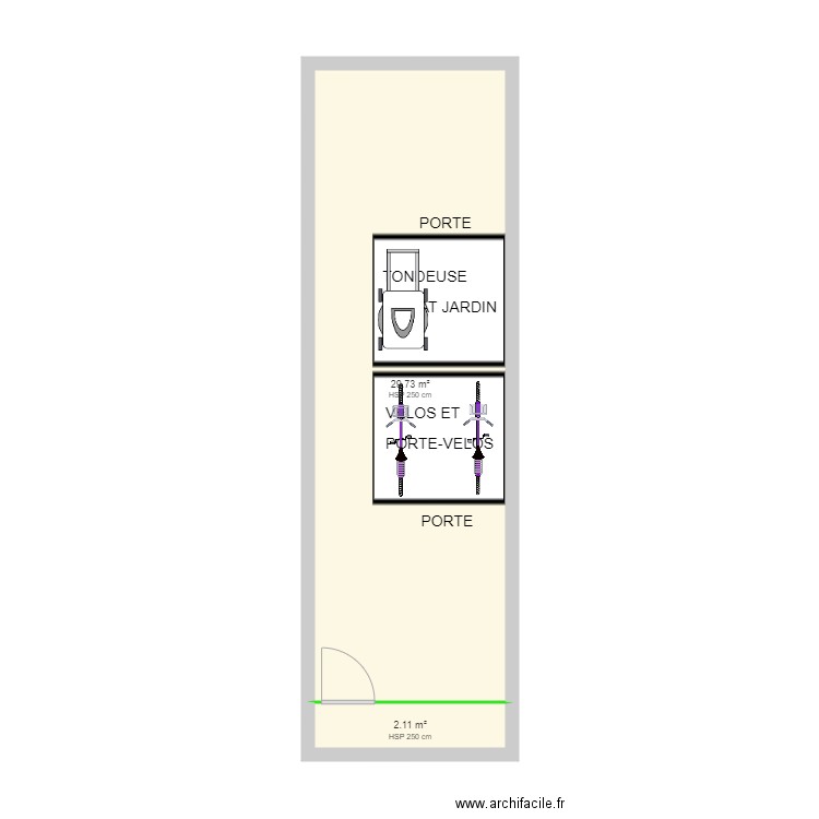 ABRI JARDIN CASTORAMA OAKLAND 757. Plan de 0 pièce et 0 m2