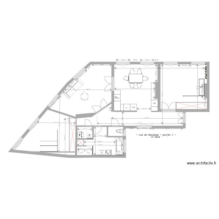 mezieres projet 13 mars. Plan de 0 pièce et 0 m2