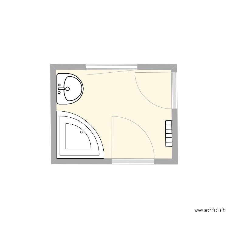 Setta_Actuel. Plan de 1 pièce et 4 m2