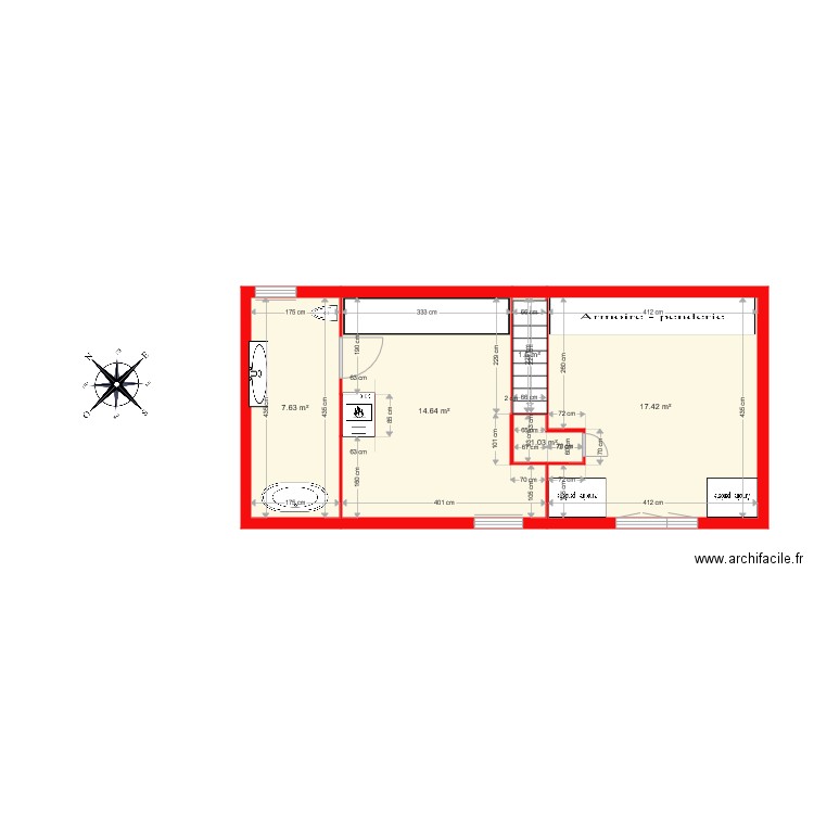 PLAN 3936 TEST ETAGE. Plan de 0 pièce et 0 m2