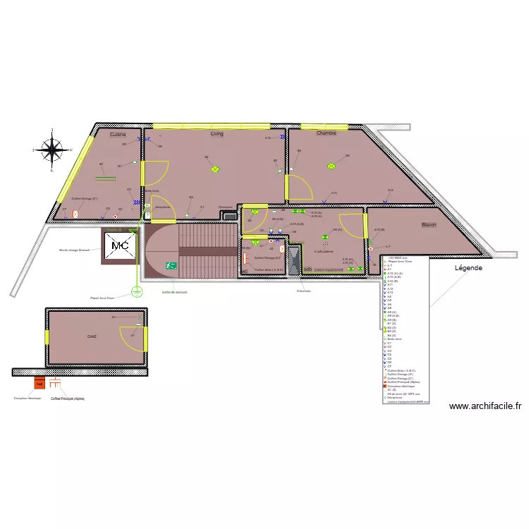 MAISON. Plan de 