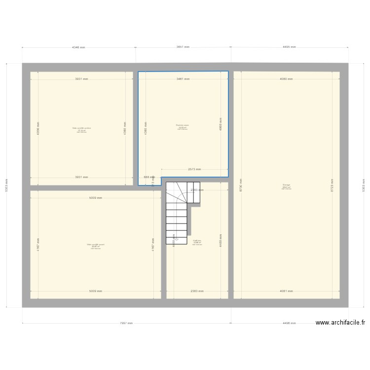 Plan du niveau 1. Plan de 0 pièce et 0 m2