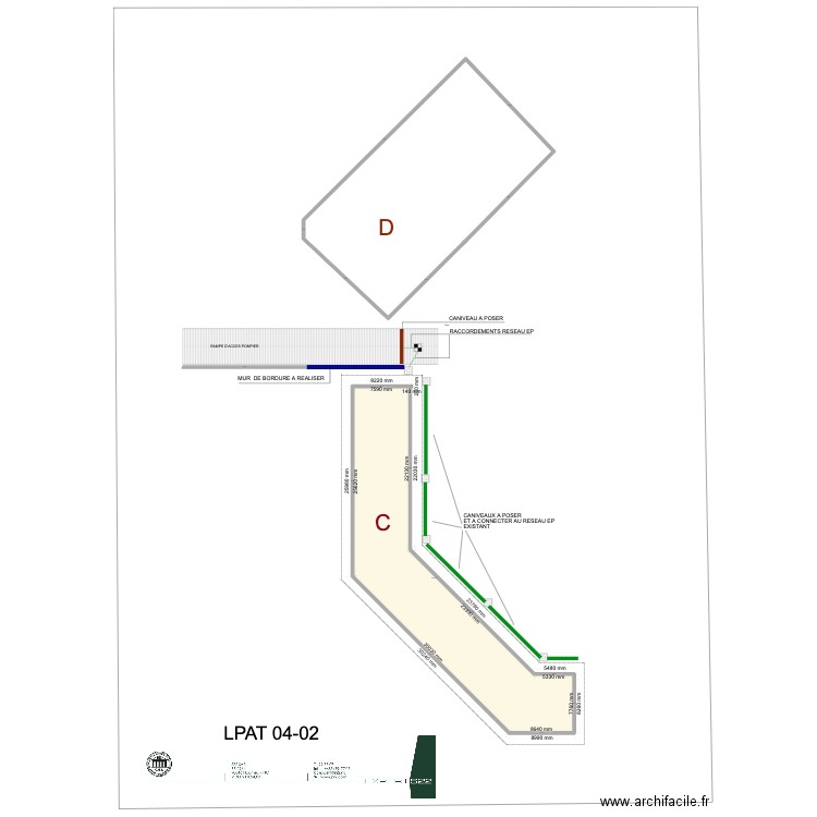 BATIMENTS C ET D 1. Plan de 1 pièce et 447 m2