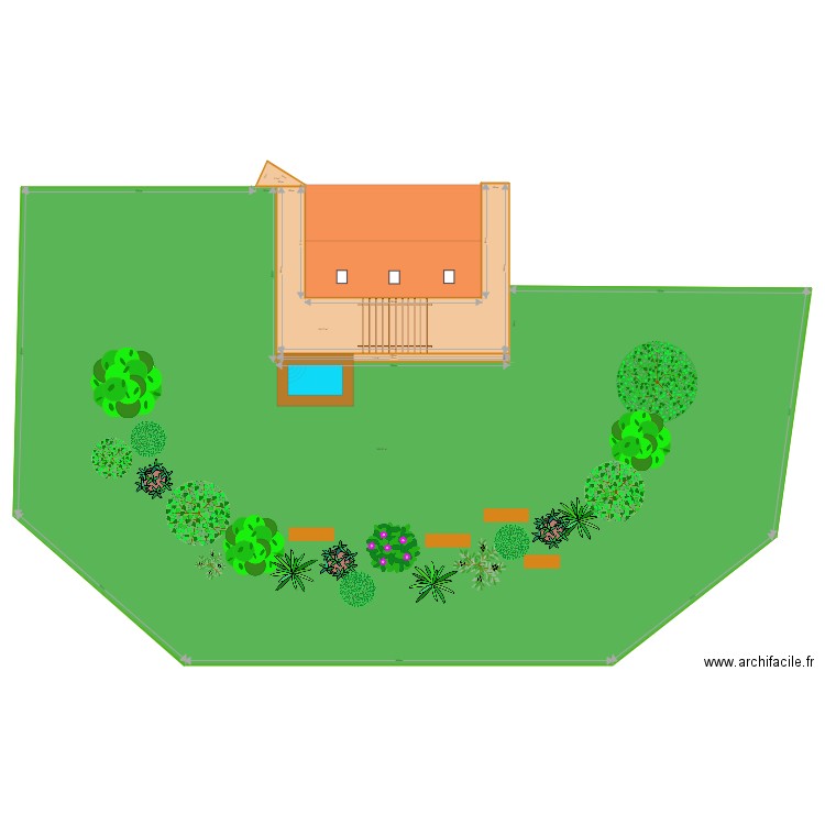 HAZARD Terrasse. Plan de 0 pièce et 0 m2