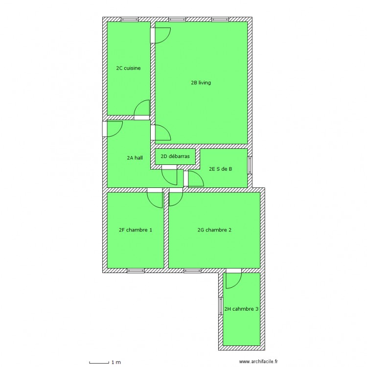 DAOUT. Plan de 0 pièce et 0 m2