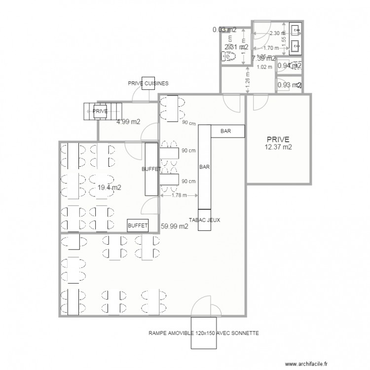 LE BEAU MANOIR FONDETTES PROJET. Plan de 0 pièce et 0 m2