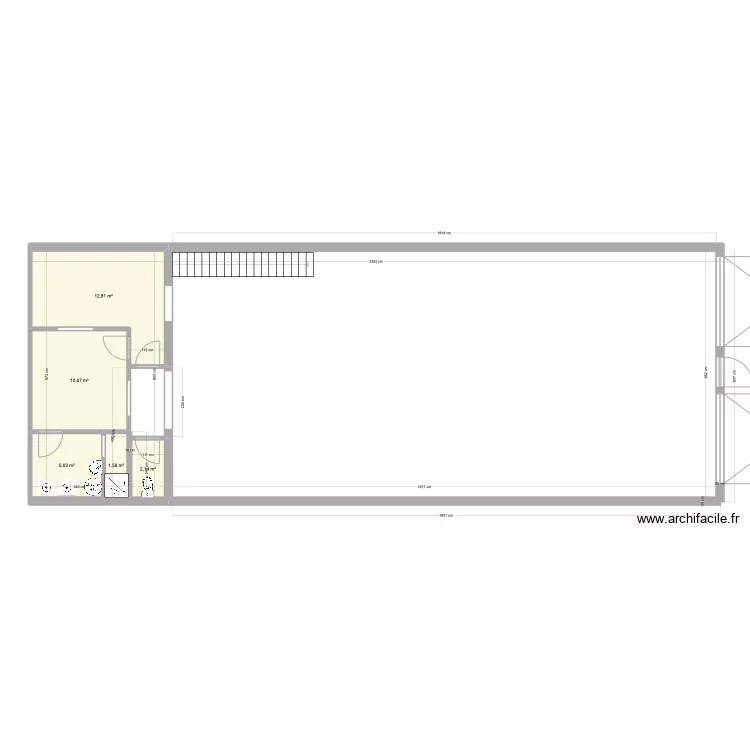 Salle Colette. Plan de 