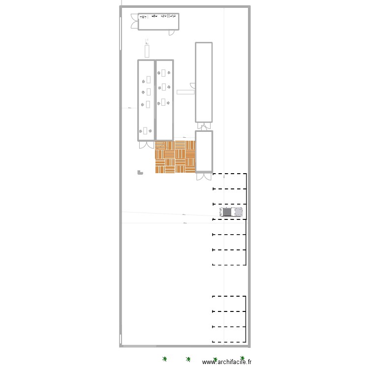 snack 2. Plan de 5 pièces et 116 m2