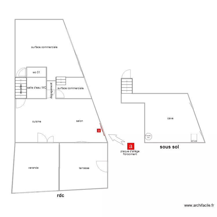vaurillon amiante rdc. Plan de vaurillon amiante rdc. Plan de