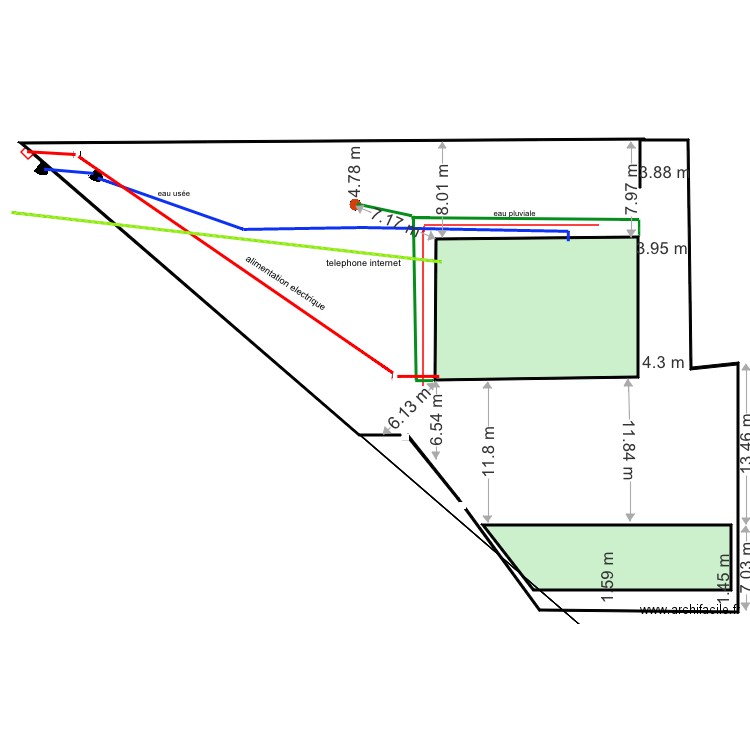 cadastre 1corrigé. Plan de 0 pièce et 0 m2