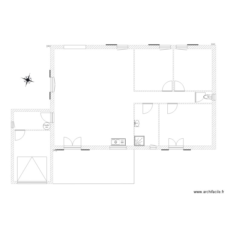 Maison plomberie. Plan de 0 pièce et 0 m2