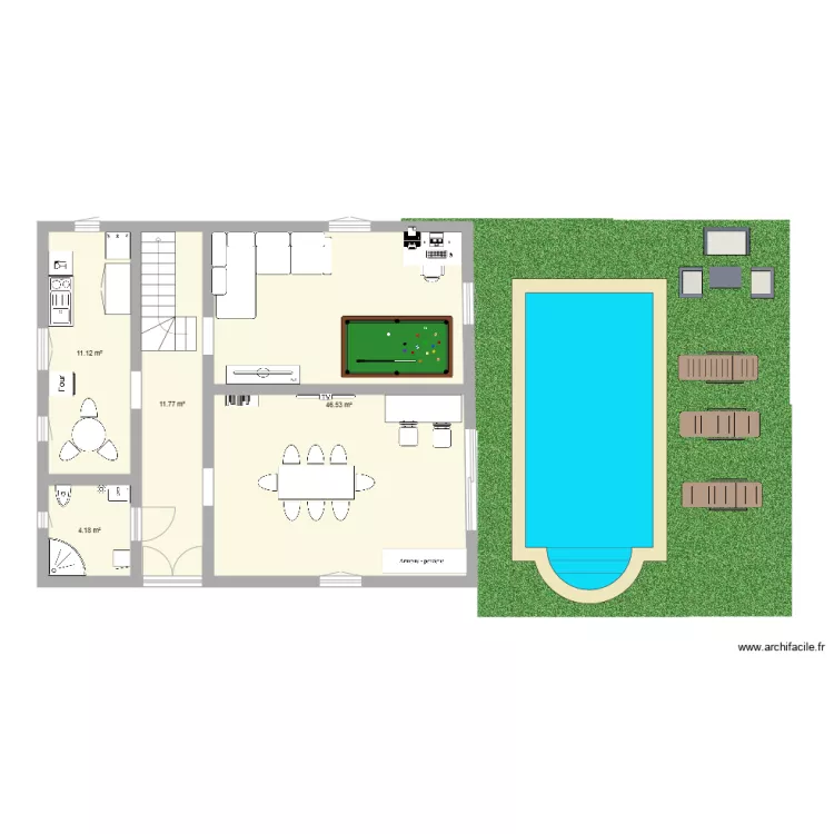 rdc. Plan de rdc. Plan de