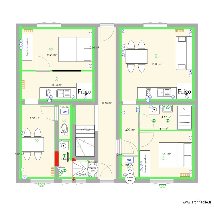 GILLE . Plan de 0 pièce et 0 m2