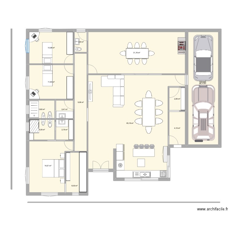 Diseño Gonza2. Plan de 0 pièce et 0 m2