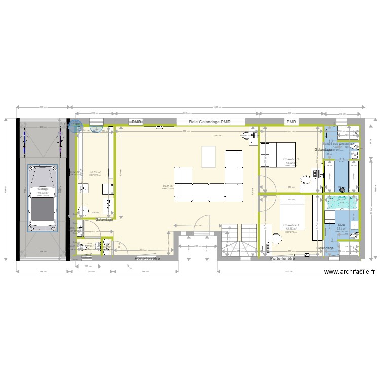 RDC pour cuisine. Plan de 0 pièce et 0 m2