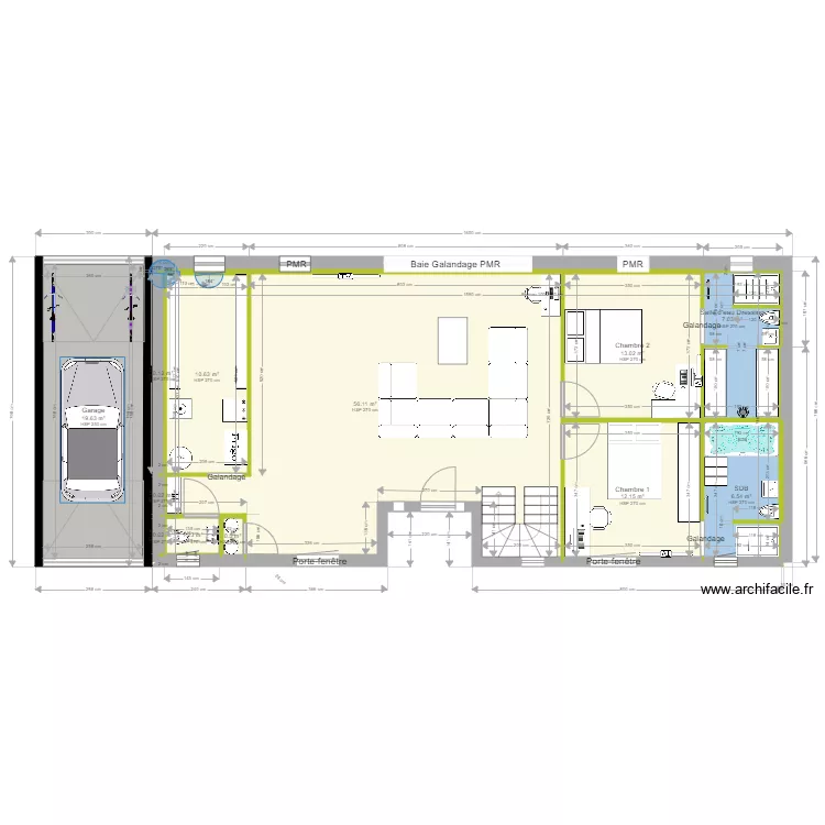 RDC pour cuisine. Plan de 