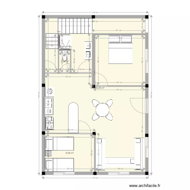 maison taddart et modif 2. Plan de 