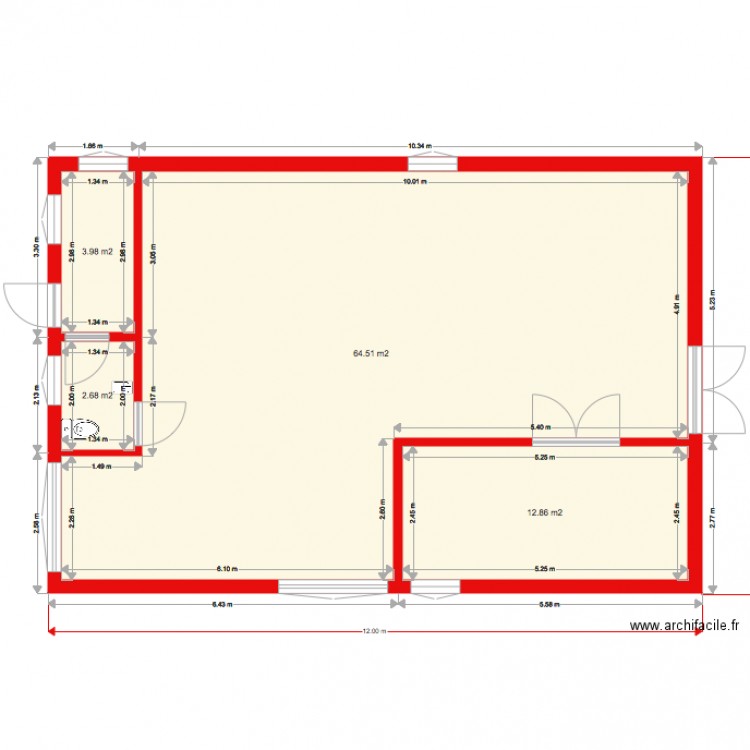 Brasserie 2. Plan de 0 pièce et 0 m2