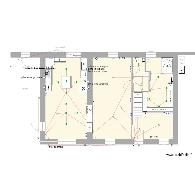 Laurent R de CH elec. Plan de 6 pièces et 96 m2