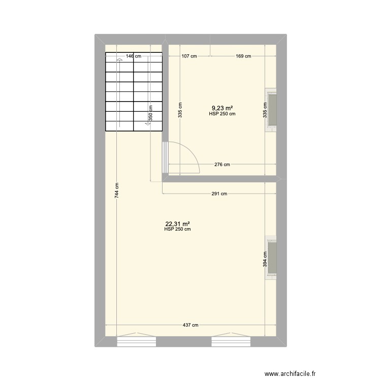 2e étage. Plan de 0 pièce et 0 m2
