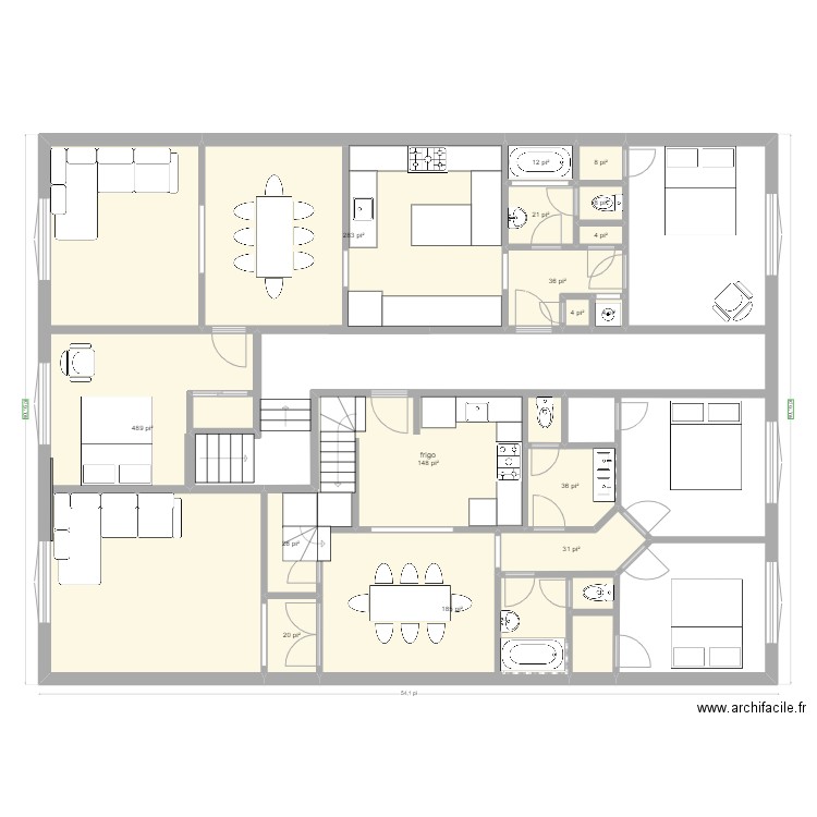 1320 Etage 002. Plan de 0 pièce et 0 m2
