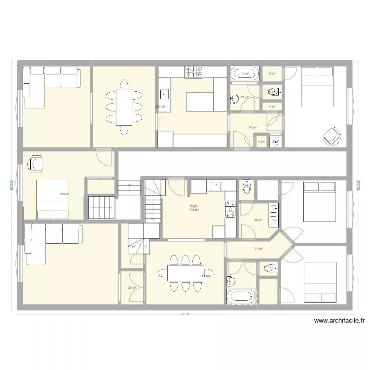 1320 Etage 002. Plan de 