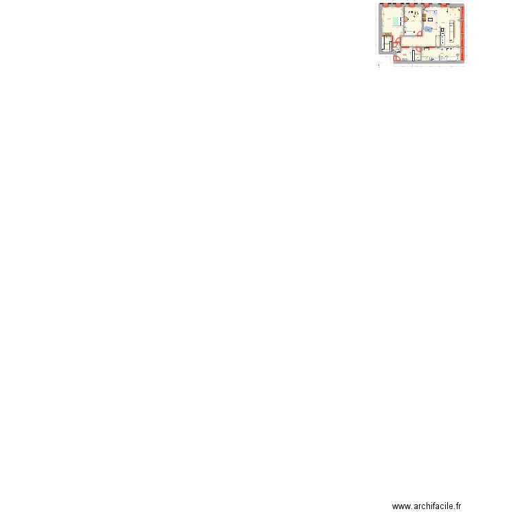 Appartement rez-de-chaussée N-O. Plan de 0 pièce et 0 m2