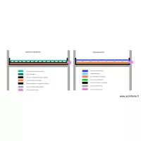 plan coupe toit-terrasse logement de fonction secretaire g&eacute;n&eacute;ral