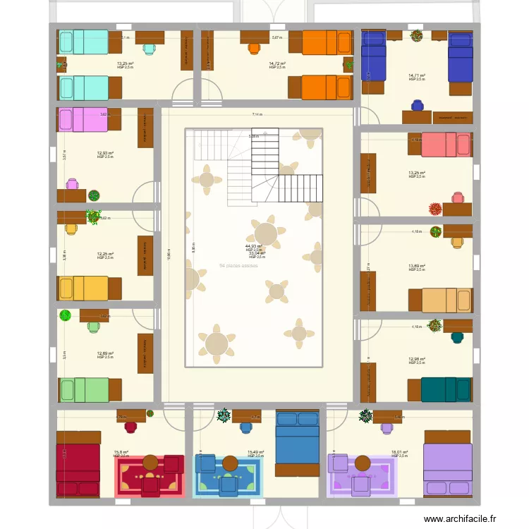 Guilde. Plan de 71 et 1781 m² Guilde. Plan de 71 et 1781 m²